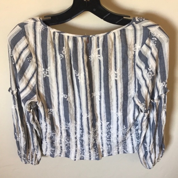 MISA Los Angeles • Embroidered Peasant Cotton Top - Picture 10 of 11